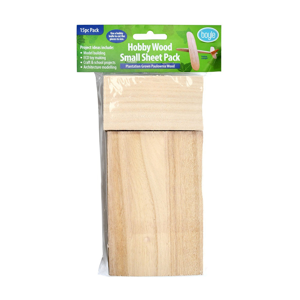 677002-15pc-boyle-hobby-craft-diy-wood-small-sheet-pack