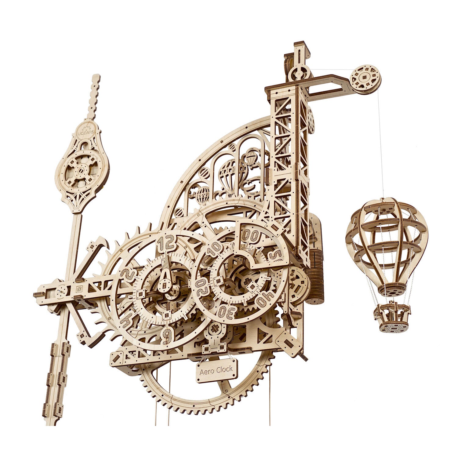 70154-ugears-aero-clock-mechanical-diy-wooden-3d-puzzle-320pc