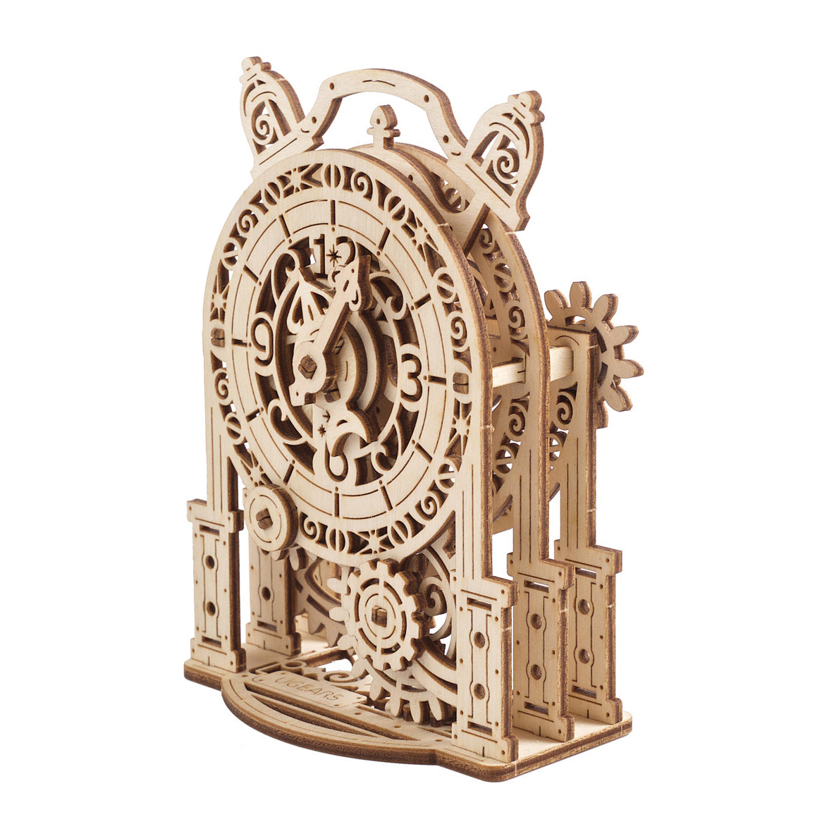 70163-ugears-vintage-alarm-clock-mechanical-wooden-3d-puzzle-43pc