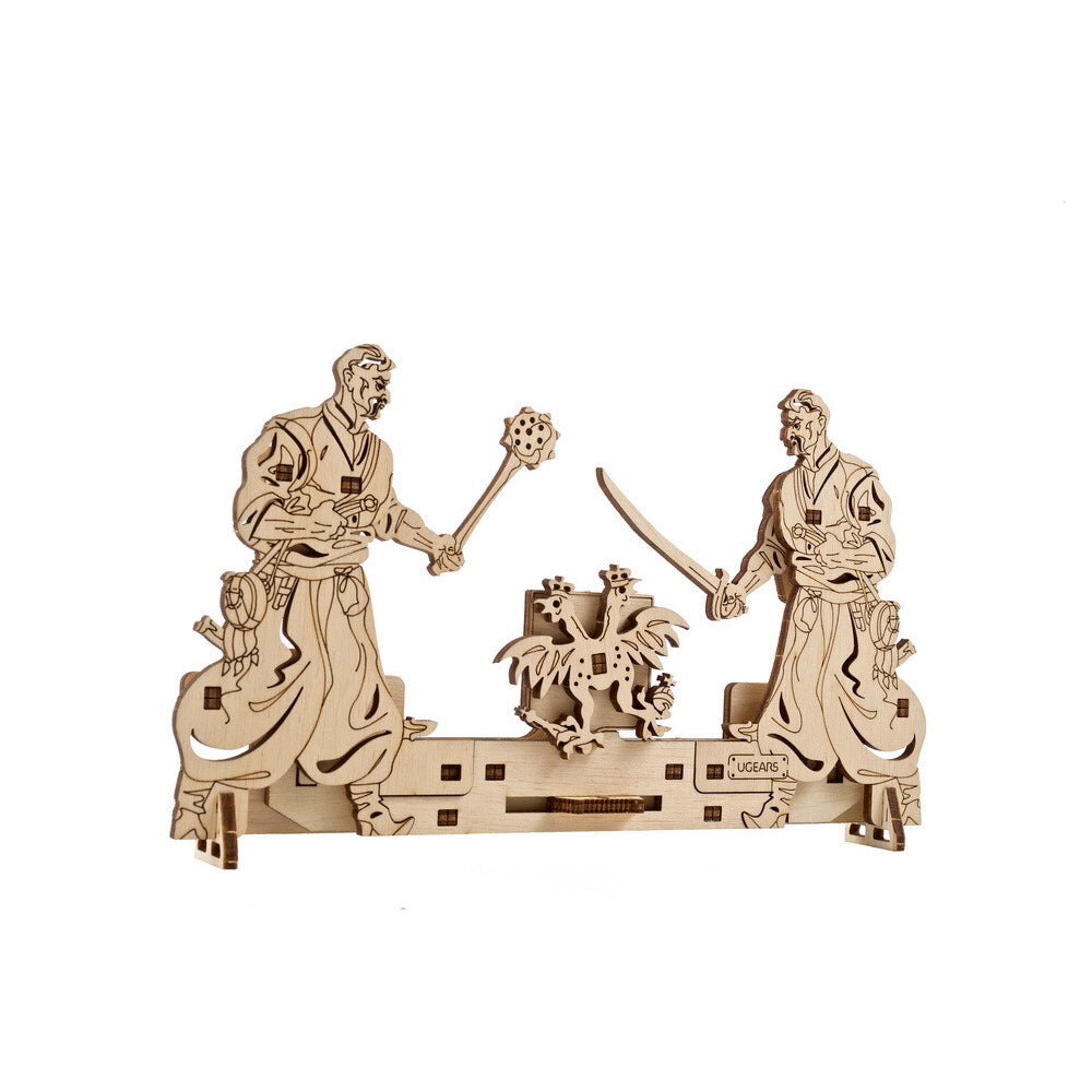 70182-ugears-the-centuries-old-battle-freedom-wooden-3d-puzzle-41pc
