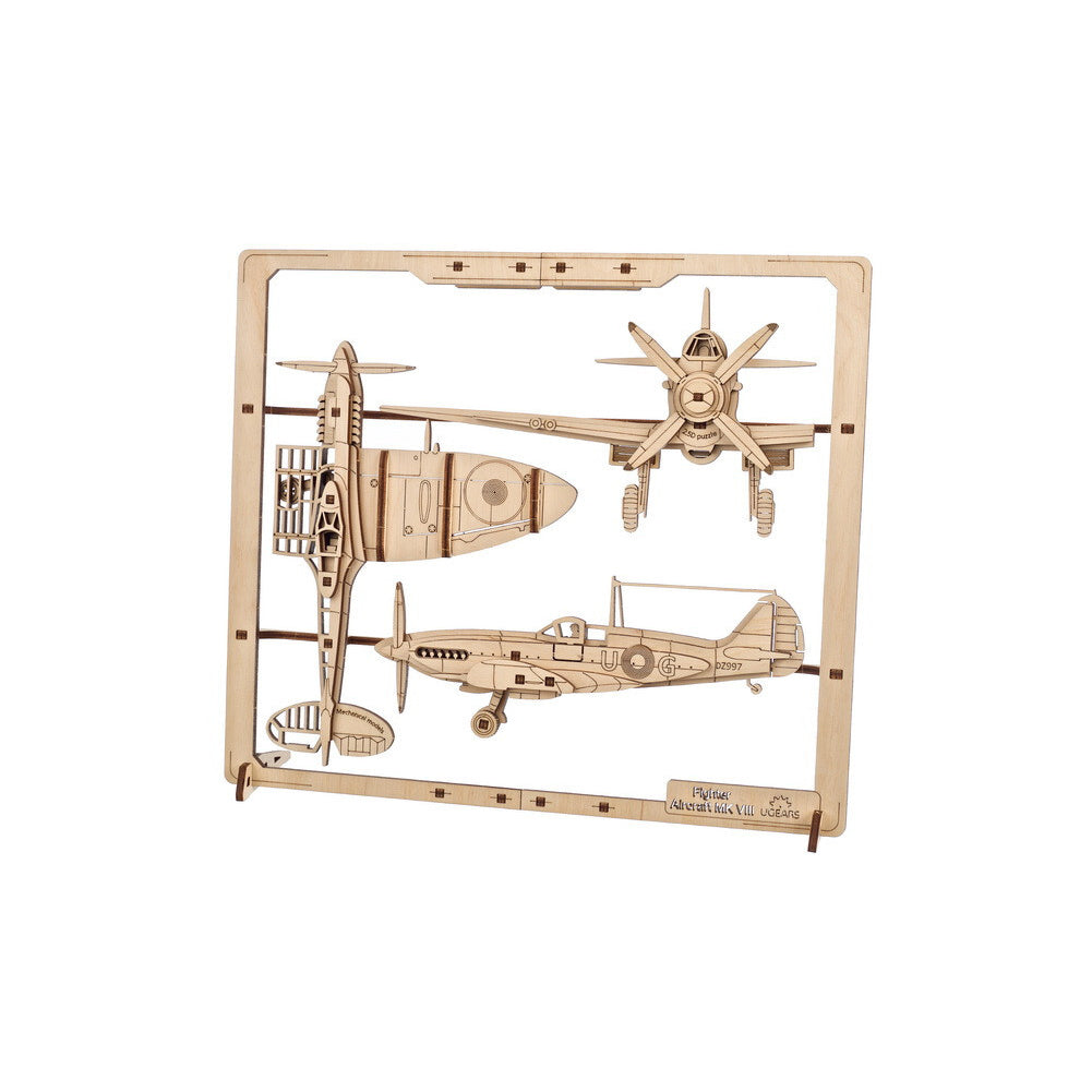 70196-ugears-fighter-aircraft-2-5d-puzzle-diy-wooden-47pc