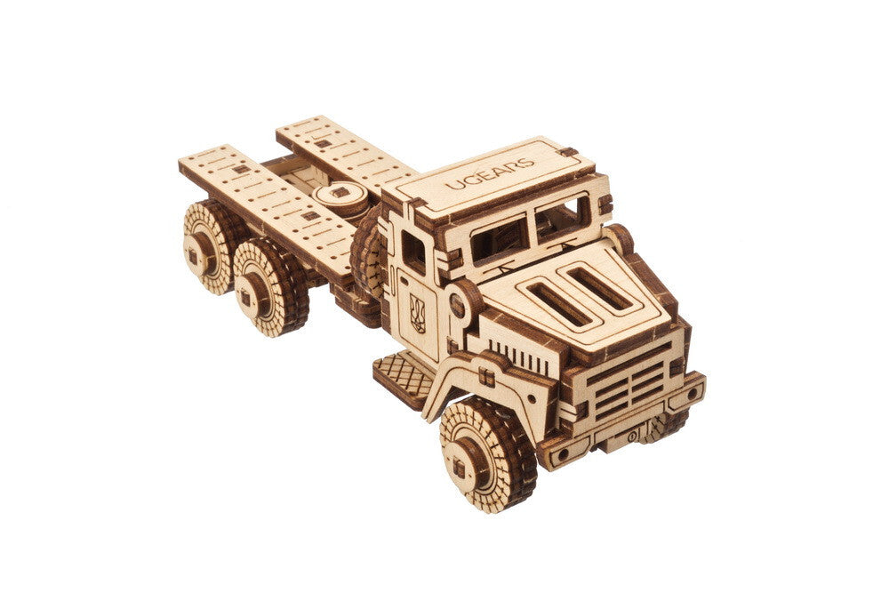 70199-ugears-military-truck-mechanical-diy-wooden-3d-puzzle-91pc