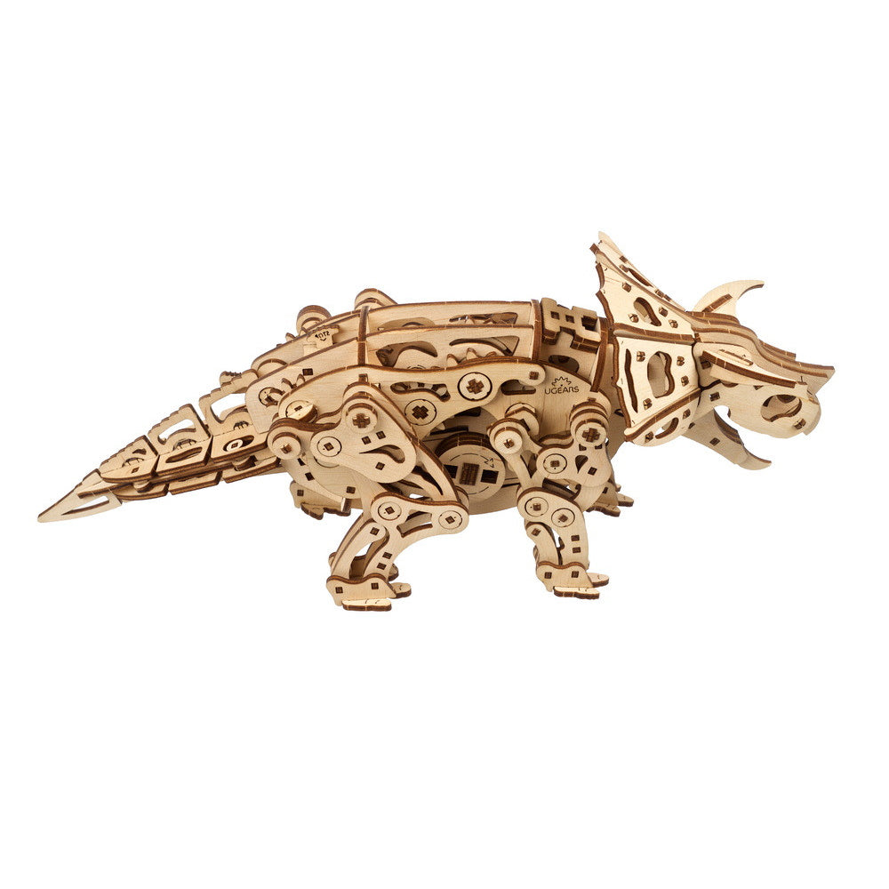 70211-ugears-400pcs-triceratops-wooden-mechanical-3d-model-kit-14y