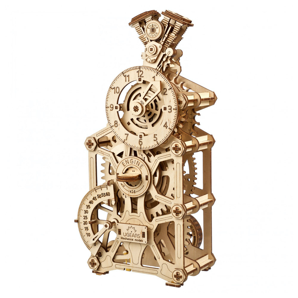 70217-ugears-265pcs-engine-clock-wooden-mechanical-3d-model-kit-14y