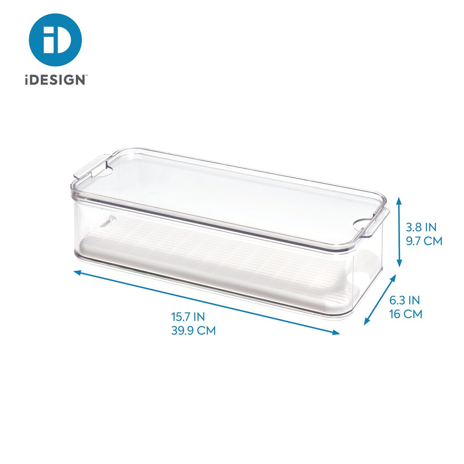 71340-idesign-crisp-40x16cm-produce-holder-bin-organiser-w-lid-clear