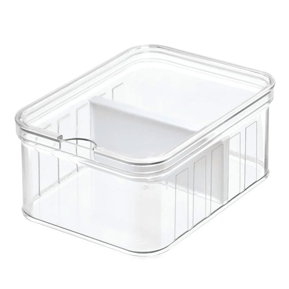 71350-idesign-crisp-small-divided-fridge-bin-21-6-x-16-5-x-9-5cm-clear