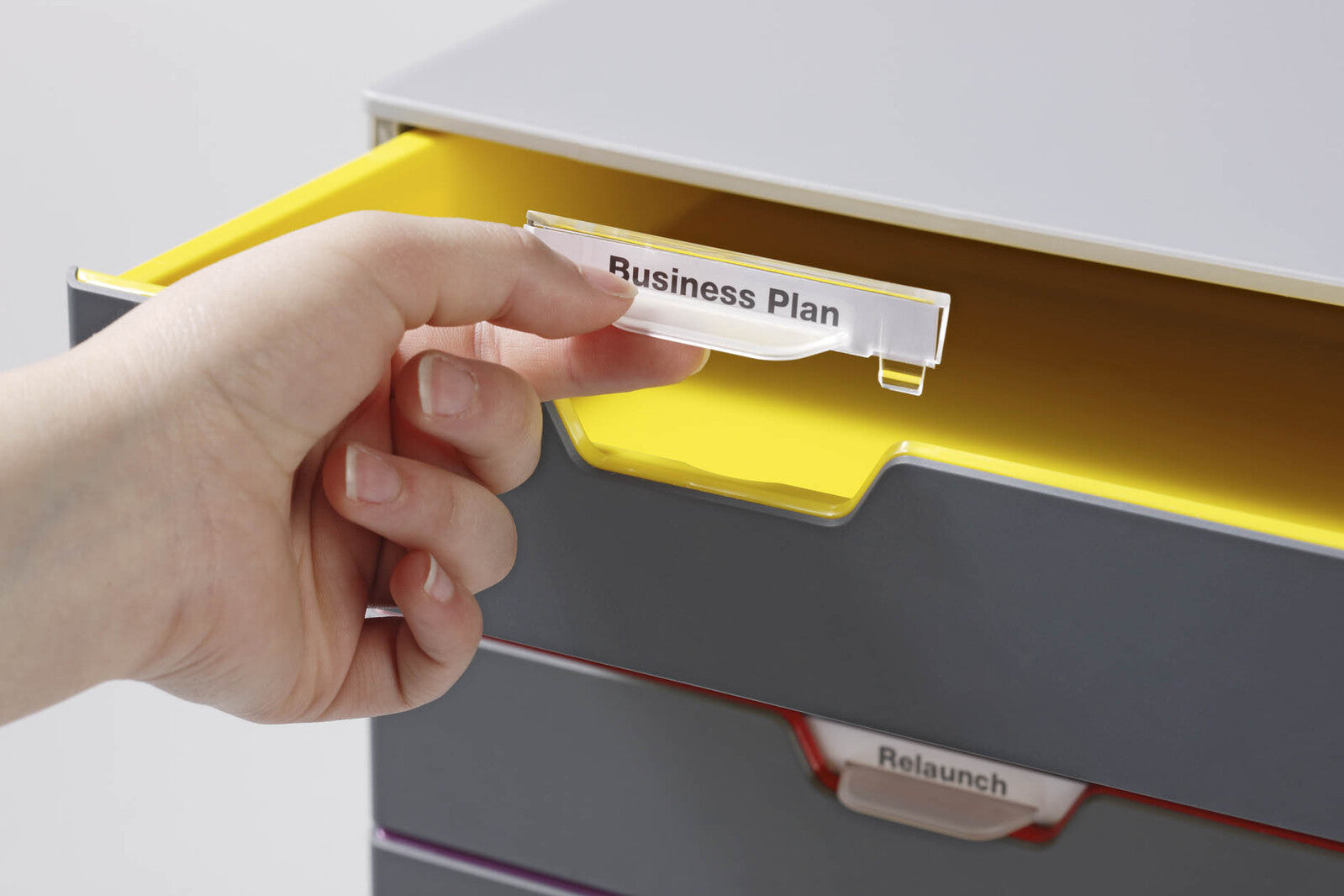 760527-durable-varicolour-plastic-file-drawer-5-organiser-grey