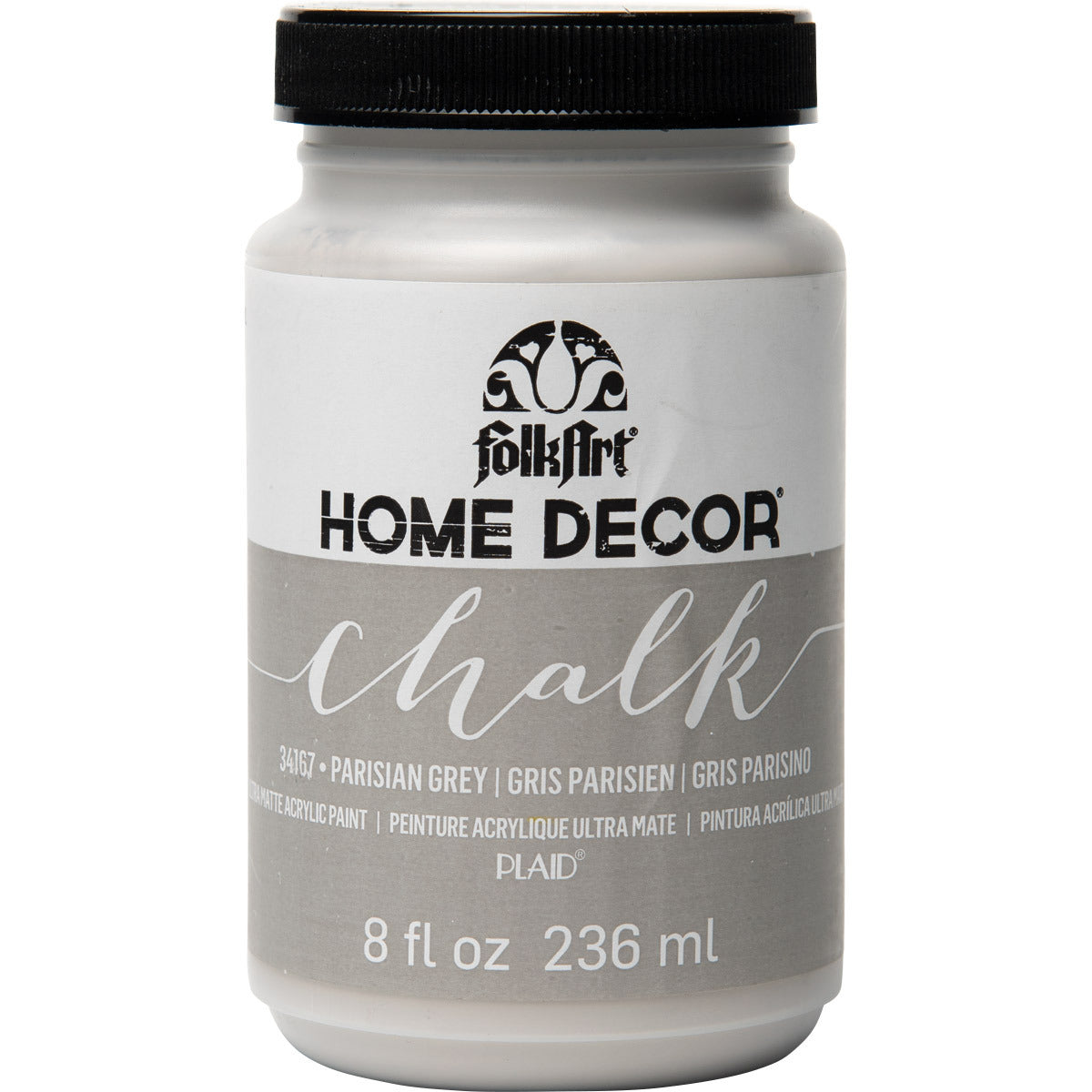7634167-plaid-folkart-236ml-home-decor-chalk-acrylic-paint-parisian-grey
