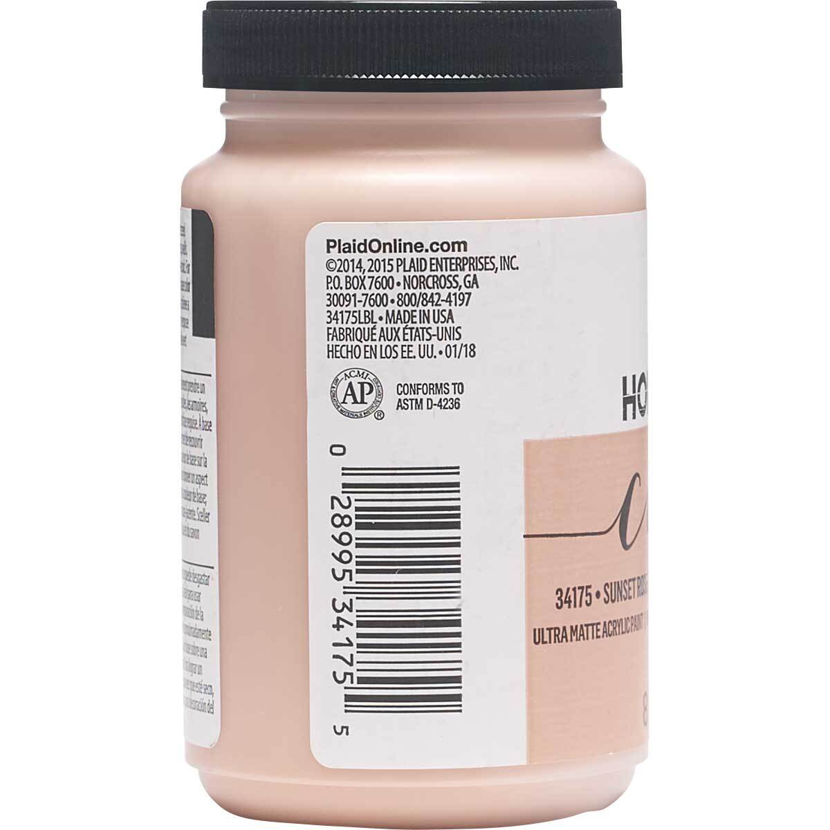 7634175-plaid-folkart-236ml-home-decor-chalk-acrylic-paint-sunset-rose