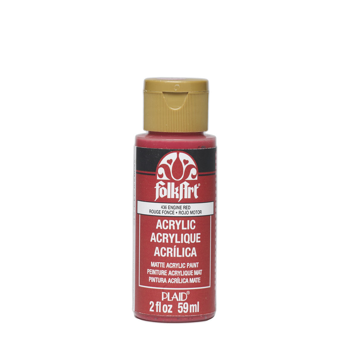 763436-plaid-folkart-premium-59ml-acrylic-paint-matt-finish-engine-red