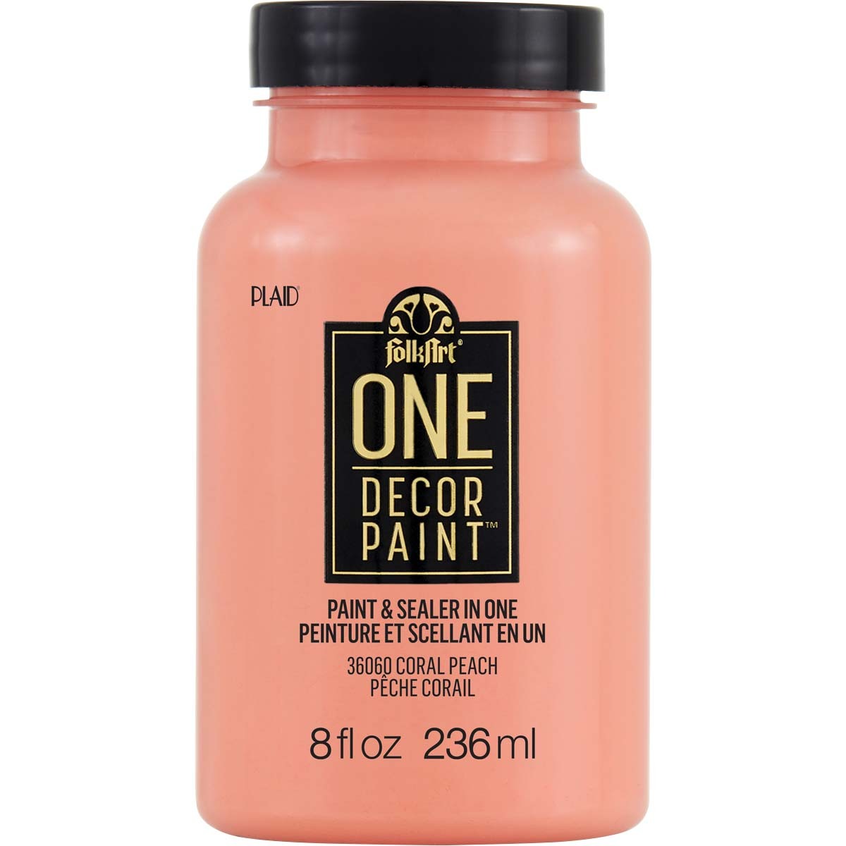 7636060-plaid-folkart-236ml-one-decor-paint-eggshell-finish-coral-peach