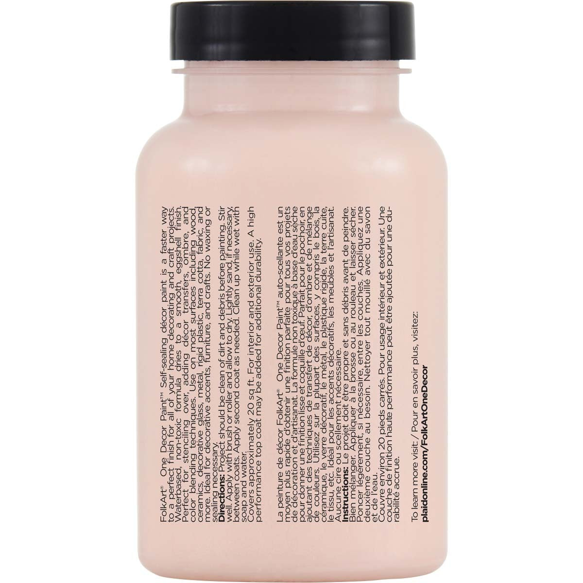 7636061-plaid-folkart-236ml-one-decor-paint-eggshell-finish-blossom