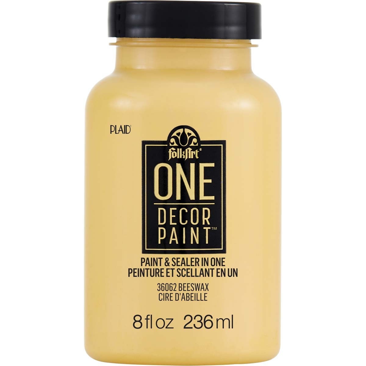 7636062-plaid-folkart-236ml-one-decor-paint-eggshell-finish-beeswax