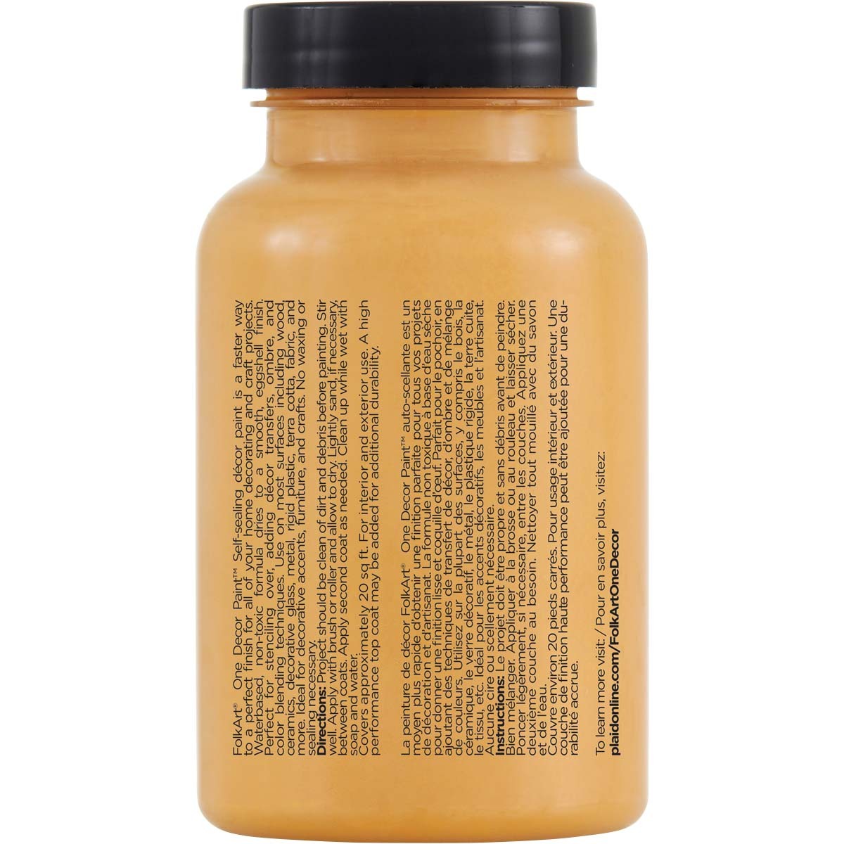 7636063-plaid-folkart-236ml-one-decor-paint-eggshell-finish-golden-yellow