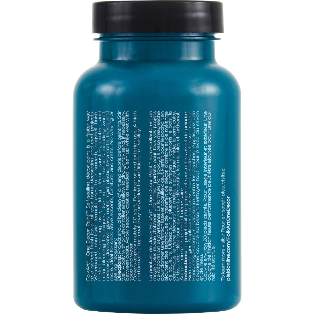 7636069-plaid-folkart-236ml-one-decor-paint-eggshell-finish-atlantic-blue