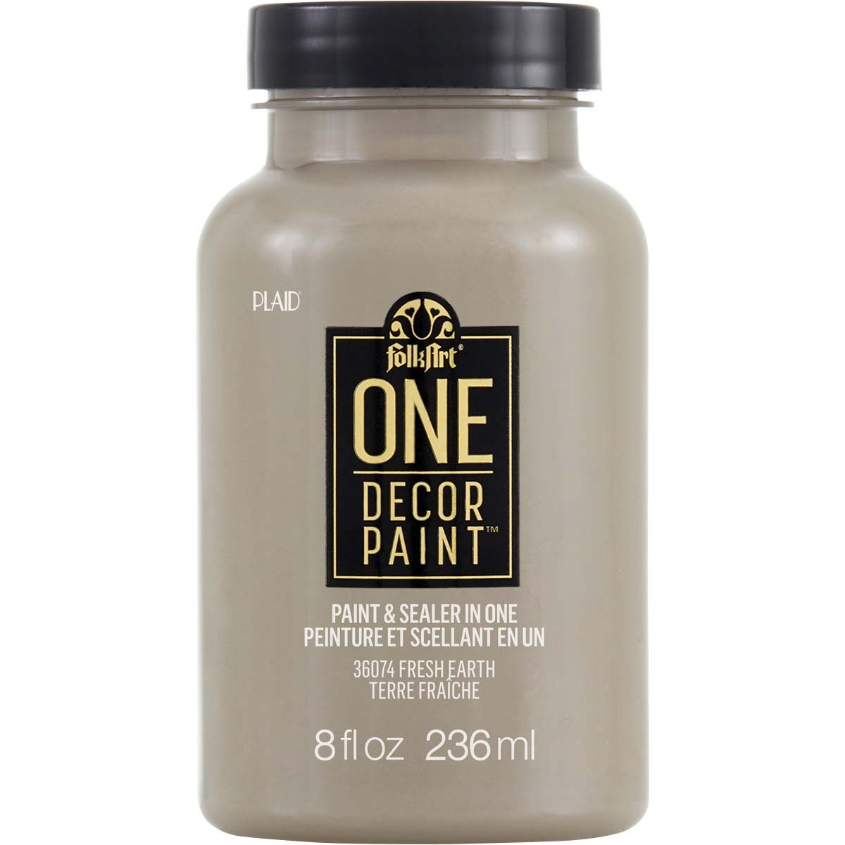 7636074-plaid-folkart-236ml-one-decor-paint-eggshell-finish-fresh-earth