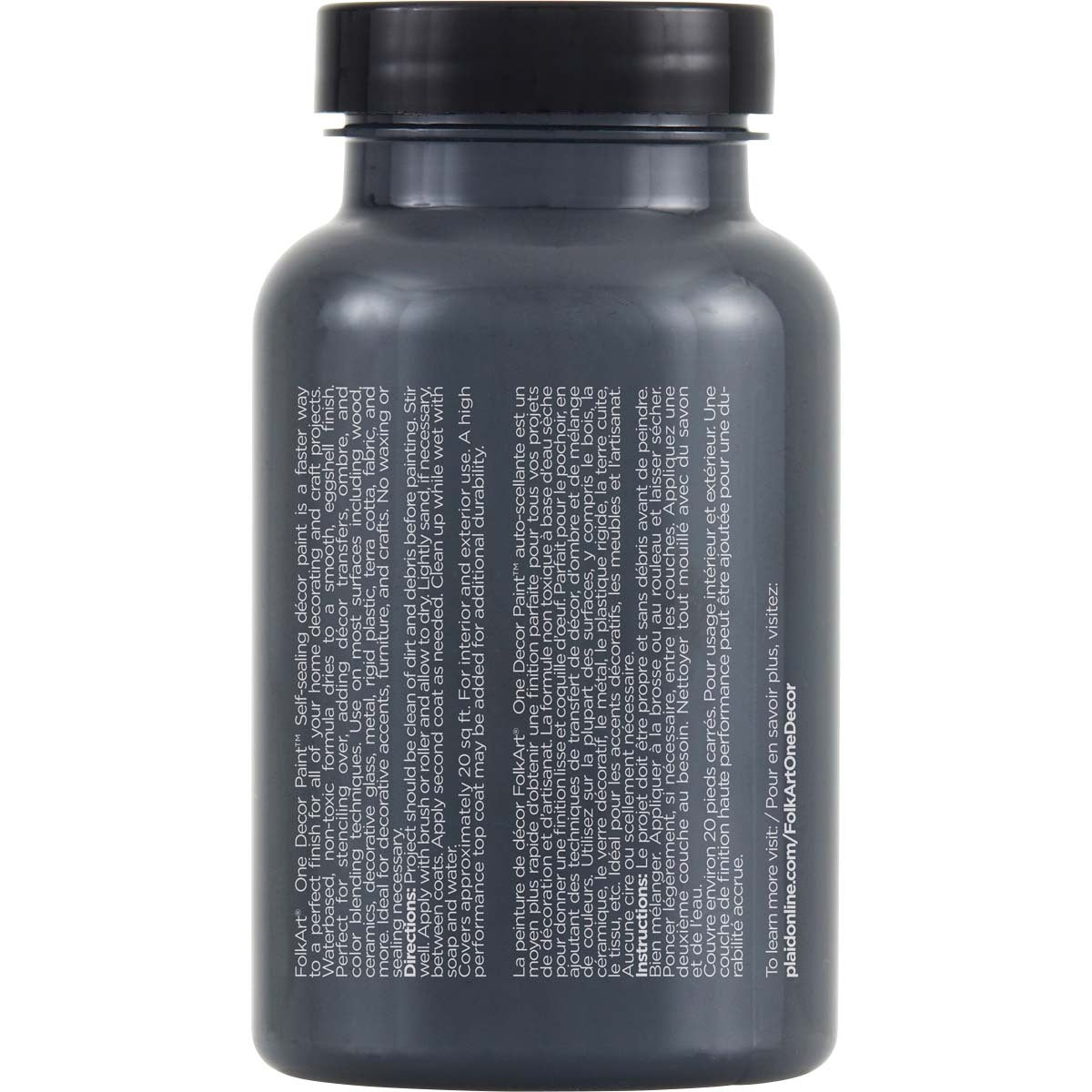 7636077-plaid-folkart-236ml-one-decor-paint-eggshell-finish-classic-black