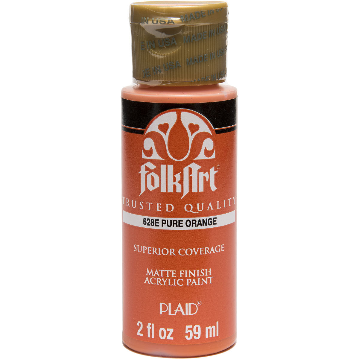 763628-plaid-folkart-premium-59ml-acrylic-paint-matt-finish-pure-orange
