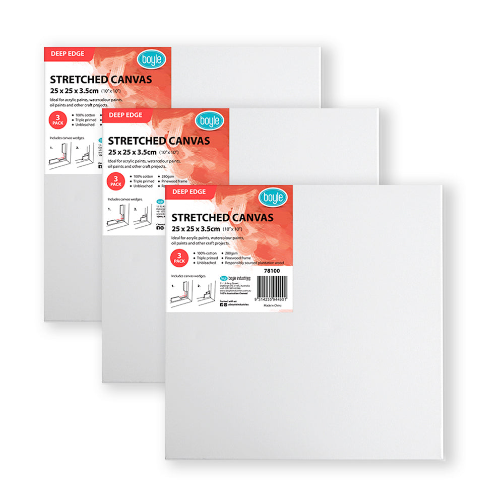 78100-3pk-boyle-deep-edge-25x25cm-10x10-stretched-canvas-280gsm