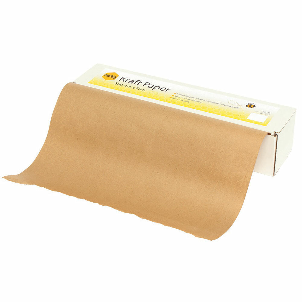 848100-marbig-enviro-kraft-paper-dispenser-box-w-roll-70m-x-500mm