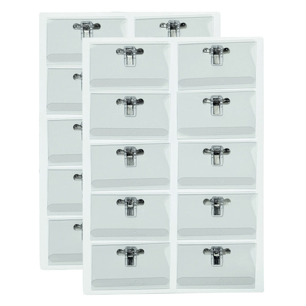 869900-20pk-durable-9cm-name-badge-combi-clip-inserts-clear