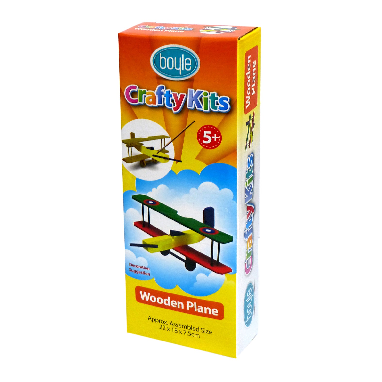 Boyle Crafty Kits Build & Paint Wooden Plane Kids 5y+