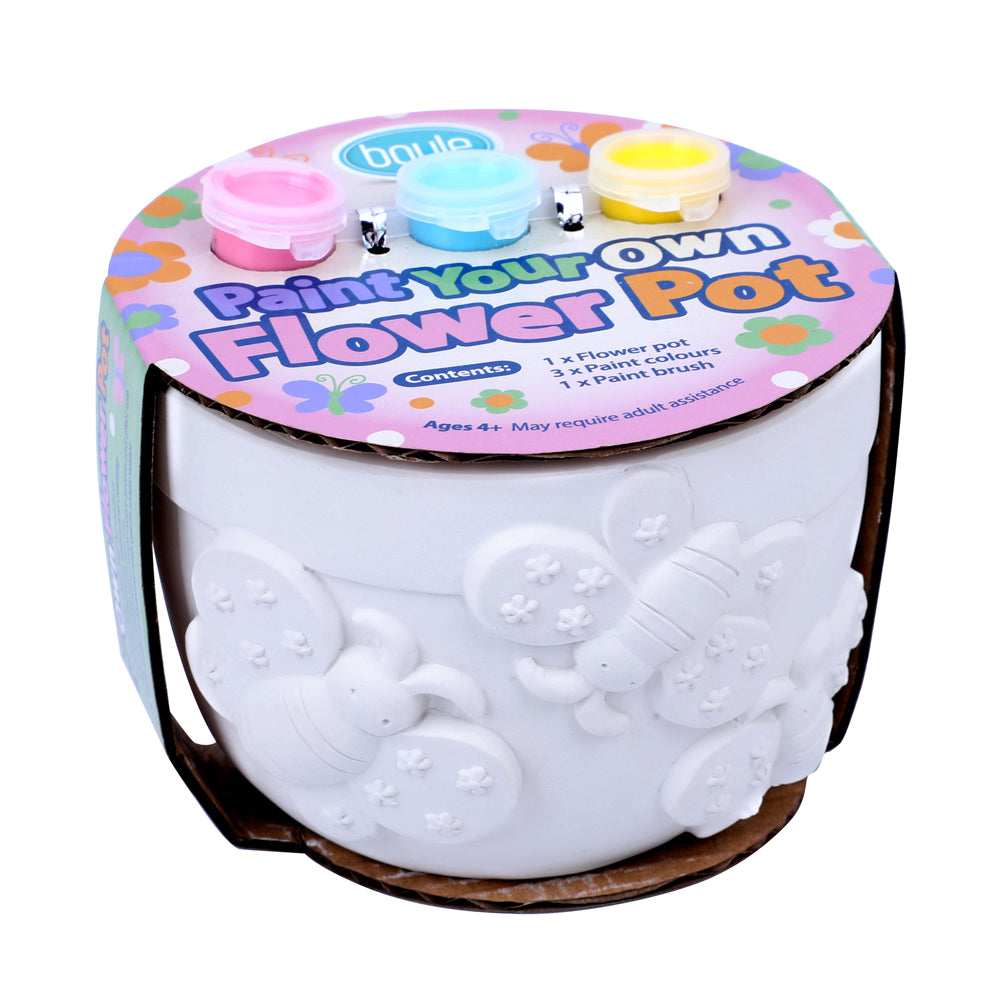 Boyle Paint Your Own Flower Pot Kids/Childrens Art/Craft Kit - Butterflies 4y+