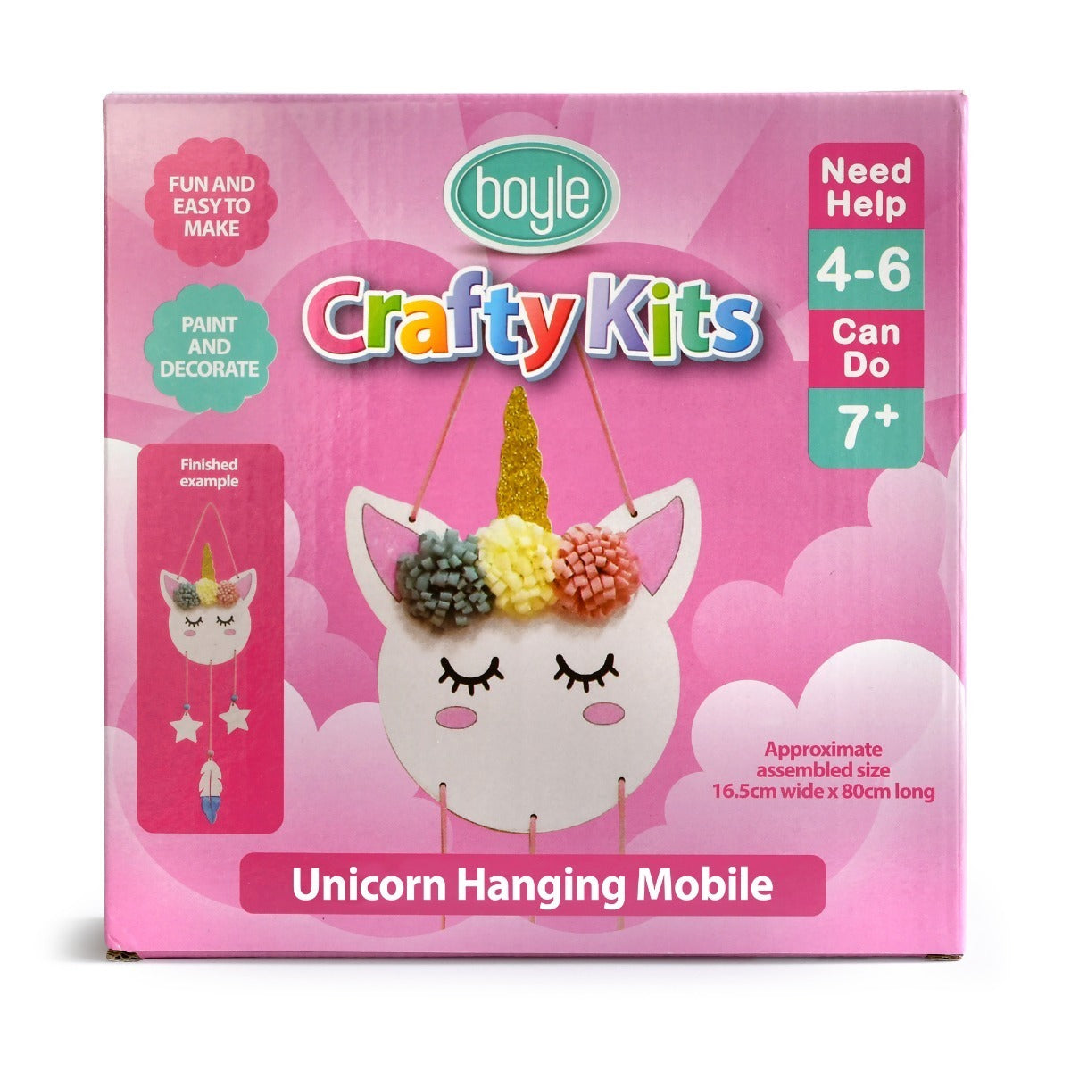 Crafty Kits Hanging Mobile DIY Paint Kit Kids 4+ Assorted