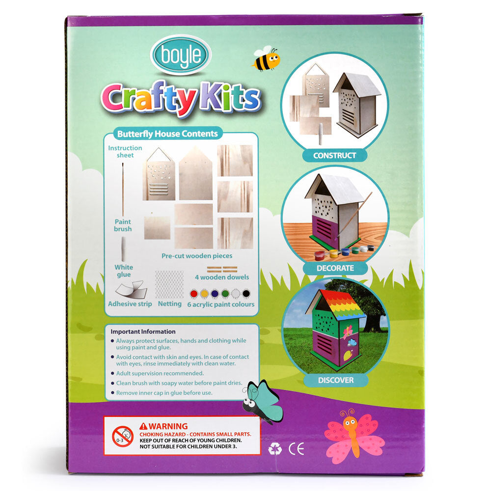Crafty Kits Butterfly House Construction Project