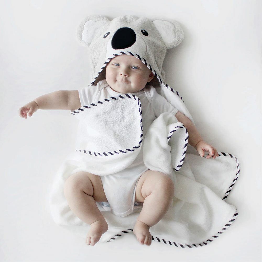 Bubba Blue Aussie Animals Koala Novelty Hooded Bath Towel