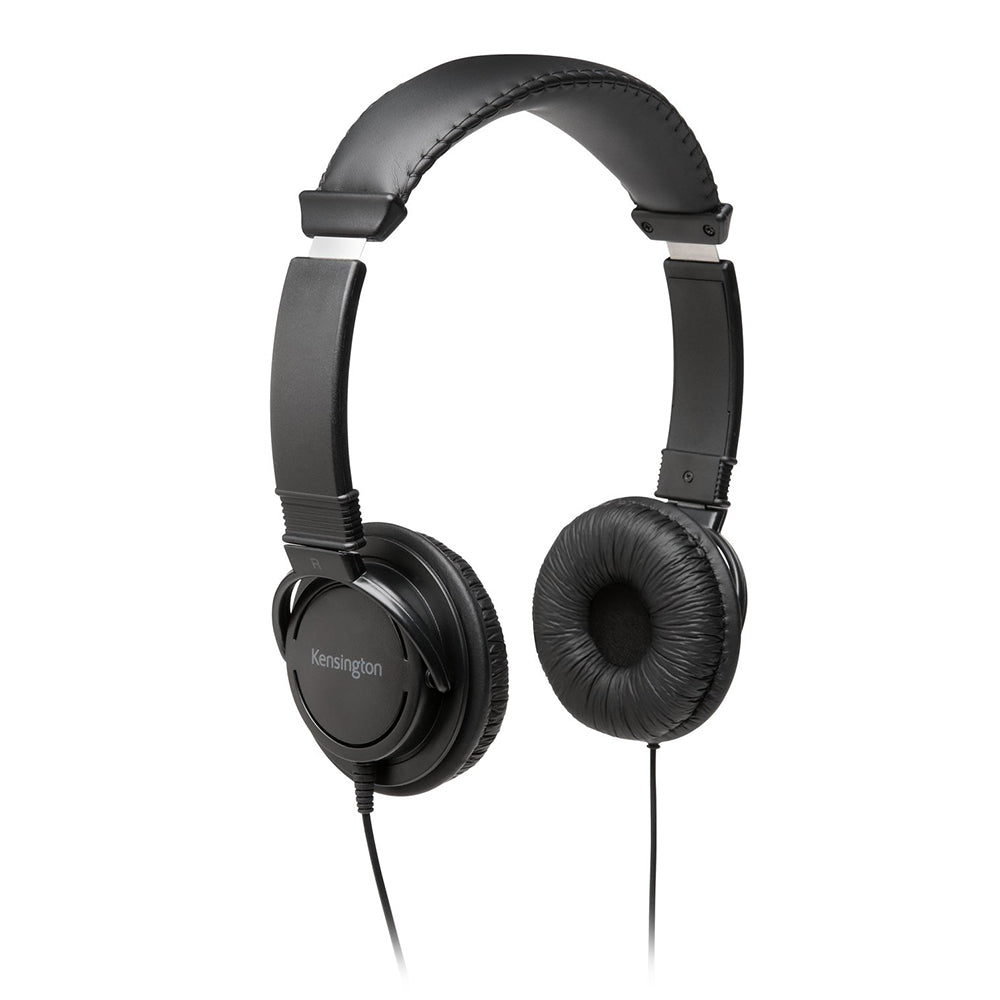 Kensington USB-A Headphones Over-Ear Headset For Laptop/PC - Black