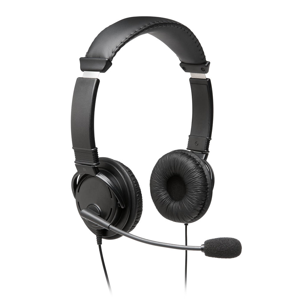 Kensington USB-A Headphones Over-Ear Headset w/ Mic For Laptop/PC - Black