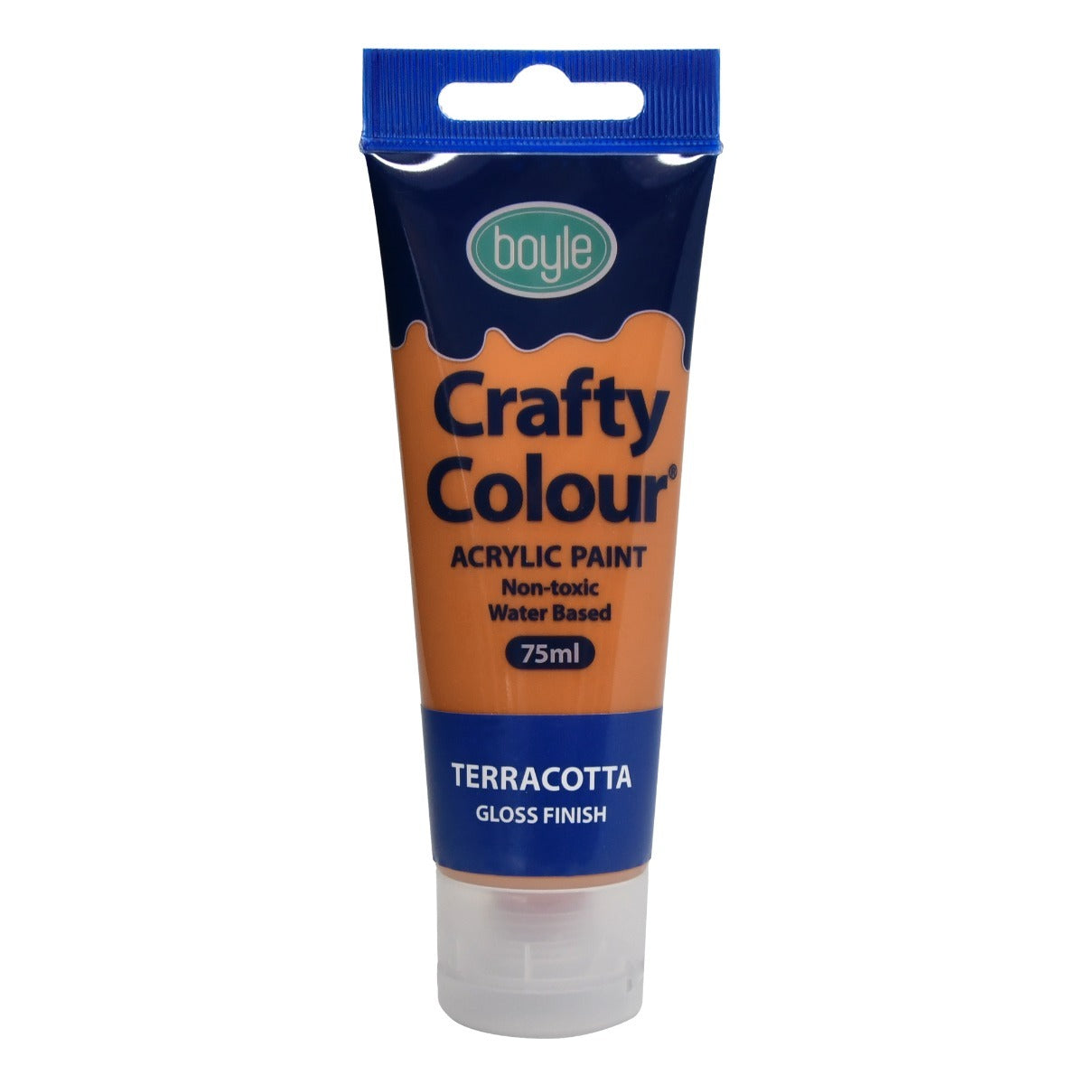 Crafty Colour Water-Based 75ml Acrylic Paint - Terracotta