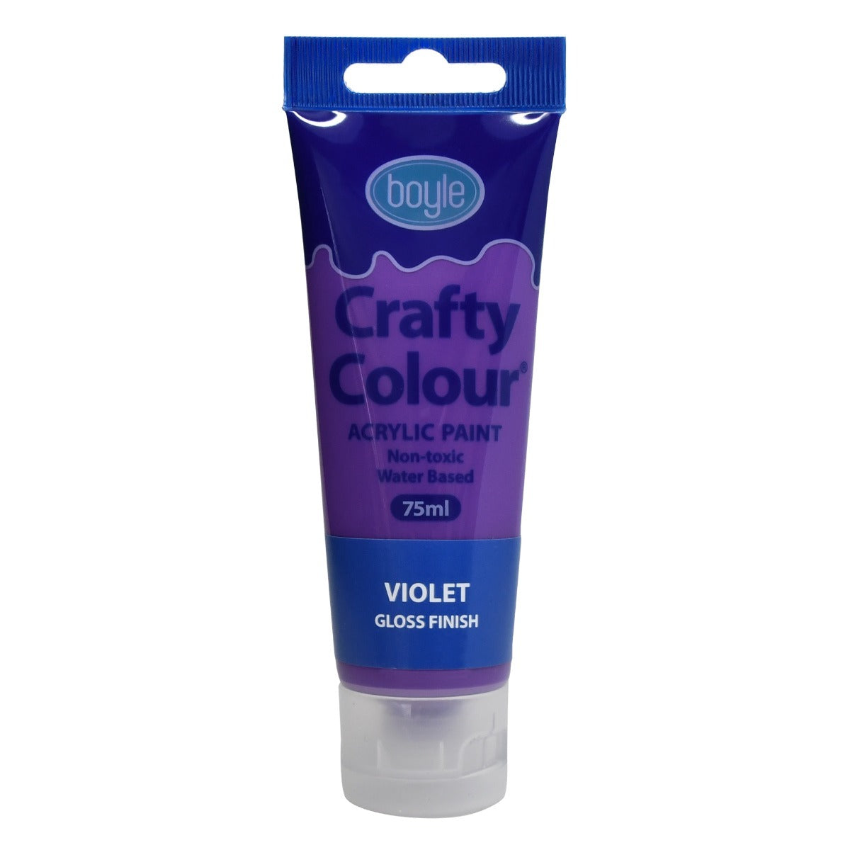 Crafty Colour Water-Based 75ml Acrylic Paint - Violet