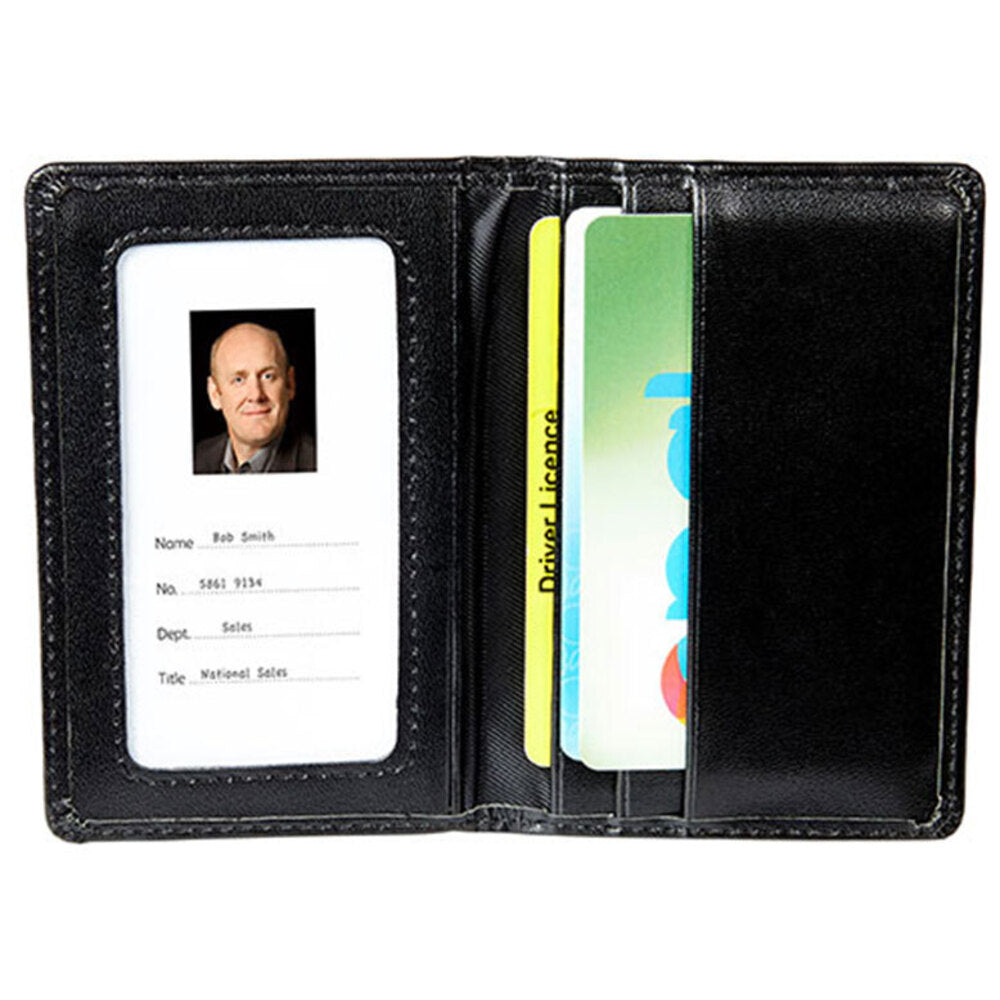 Rexel Cards Pass Holder Wallet - Black Leatherette Finish
