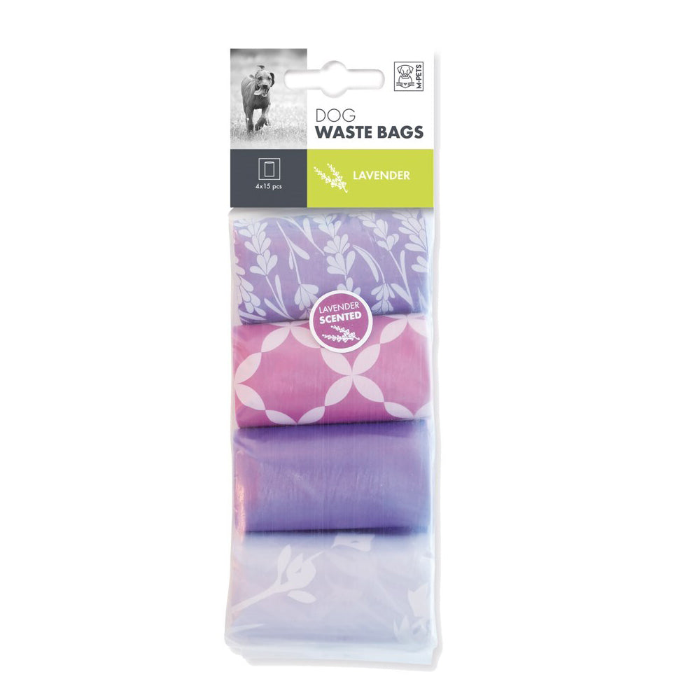 10100010-4x15pc-m-pets-dog-puppy-pet-waste-poop-disposal-bags-holder-scented-lavender