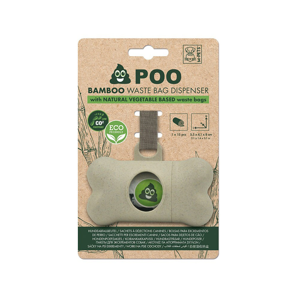 10118299-m-pets-8-2cm-dog-puppy-pet-poo-bamboo-waste-bag-dispenser-w-natural-vegetable