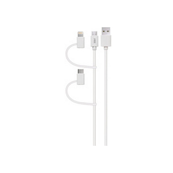3s-0880-3sixt-1m-multi-tip-type-c-lightning-micro-usb-cable-white