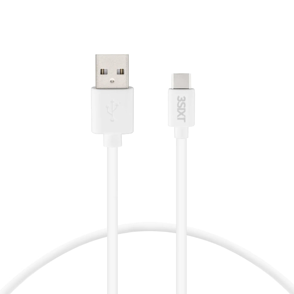 3s-1015-3sixt-wall-charger-au-5-4a-usb-c-cable-1m-white