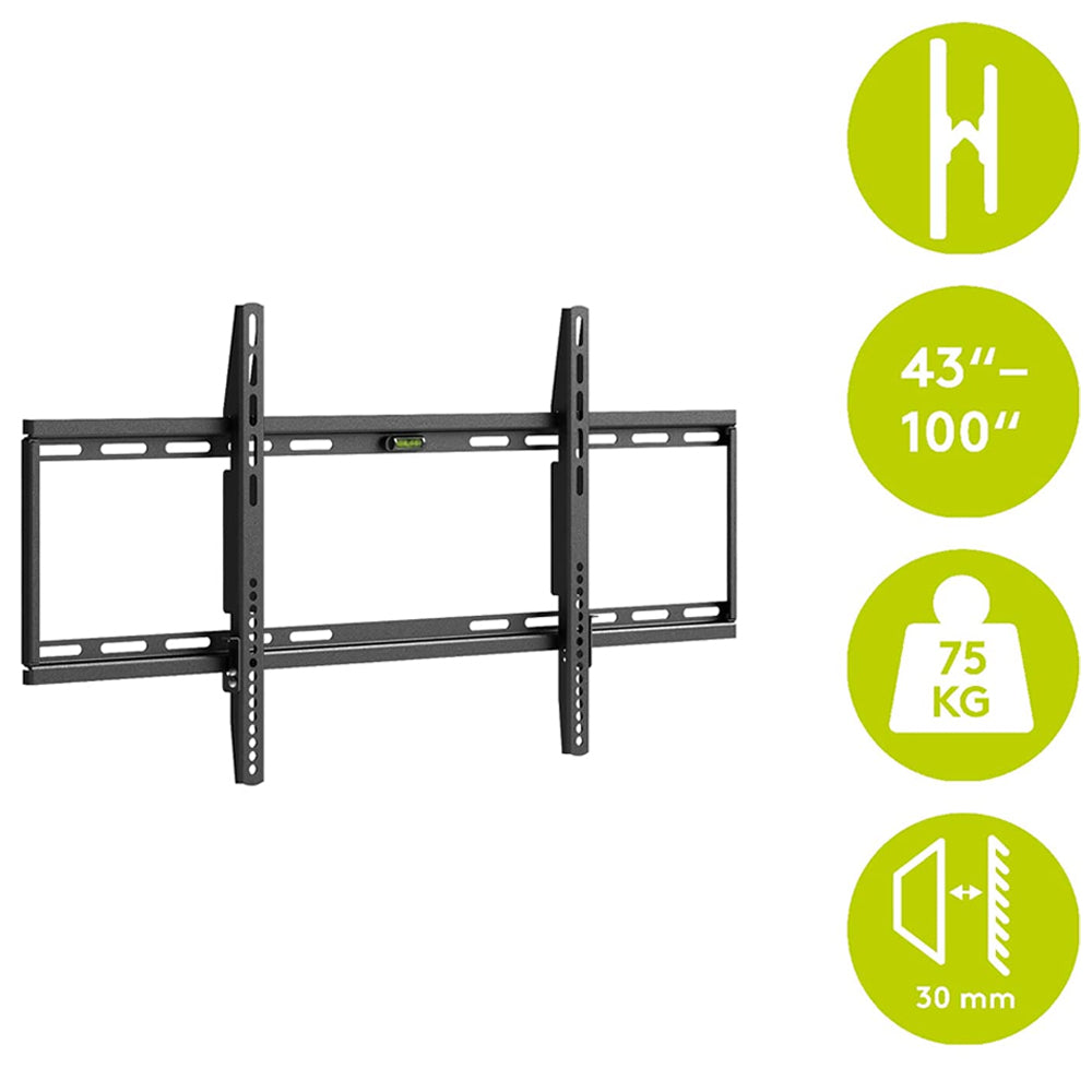 49742-goobay-fixed-wall-75kg-tv-wall-mount-43-100-led-lcd-plasma-black