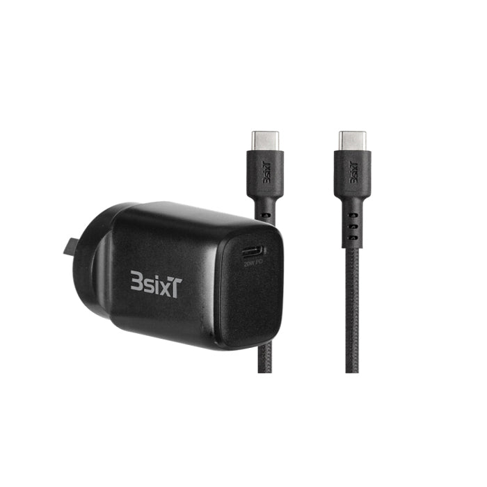 3s-2318-3sixt-anz-20w-wall-charger-usb-c-pd-w-usb-c-cable-black