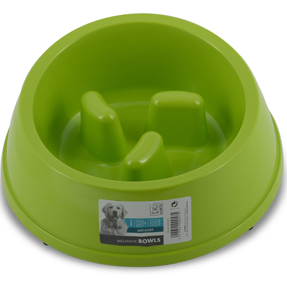 10502399-m-pets-1400ml-melamine-bowl-high-back-slow-down-cat-kitten-pet-feeder
