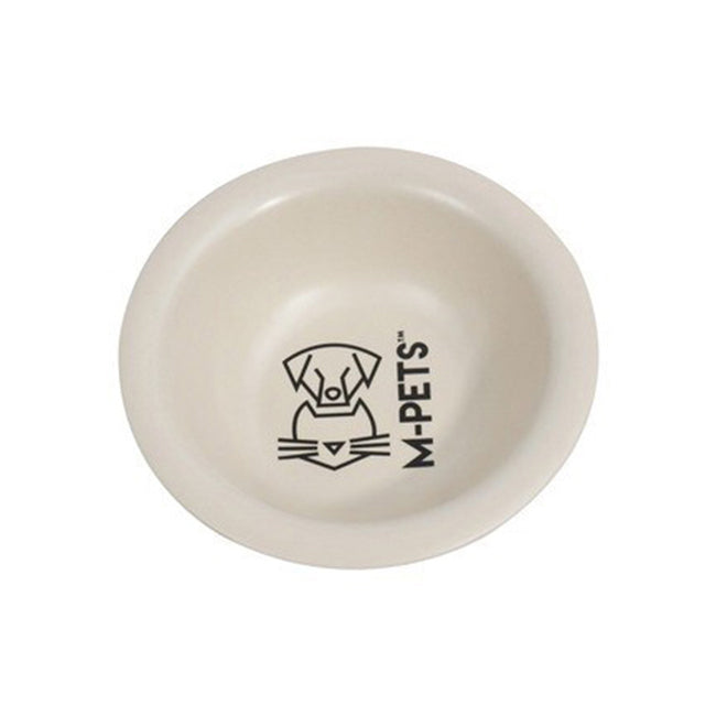 10505001-m-pets-300ml-15cm-bamboo-dog-puppy-pet-bowl-travel-feeding-food-container-white
