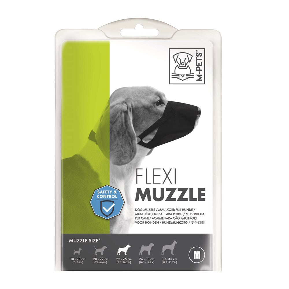 10812299-m-pets-26cm-flexi-muzzle-dog-puppy-pet-biting-barking-w-adjustable-strap-medium