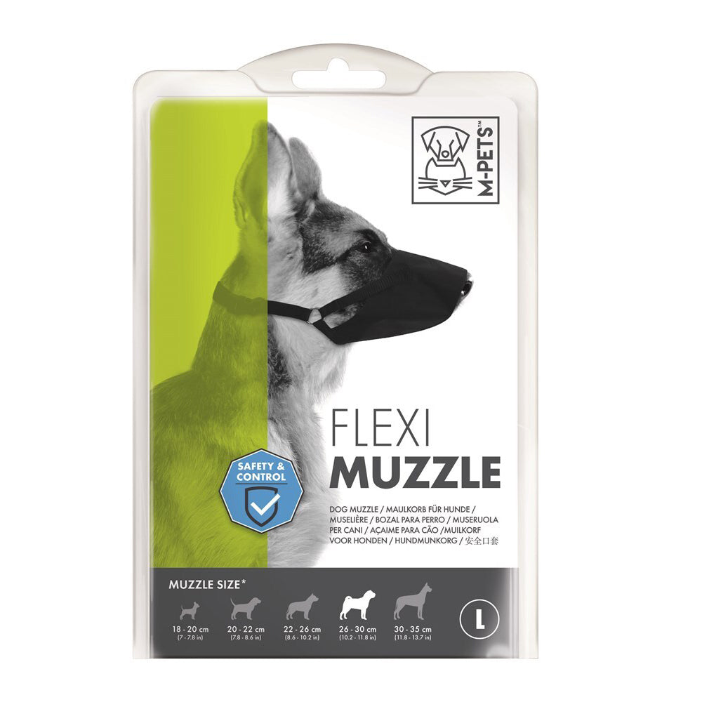 10812399-m-pets-30cm-flexi-muzzle-dog-puppy-pet-biting-barking-w-adjustable-strap-large
