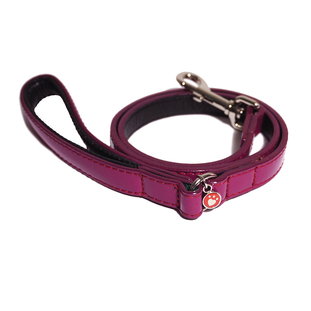 12955-rosewood-damson-102cm-leather-pet-dog-lead-training-walking-animal-leash-m-l-pnk