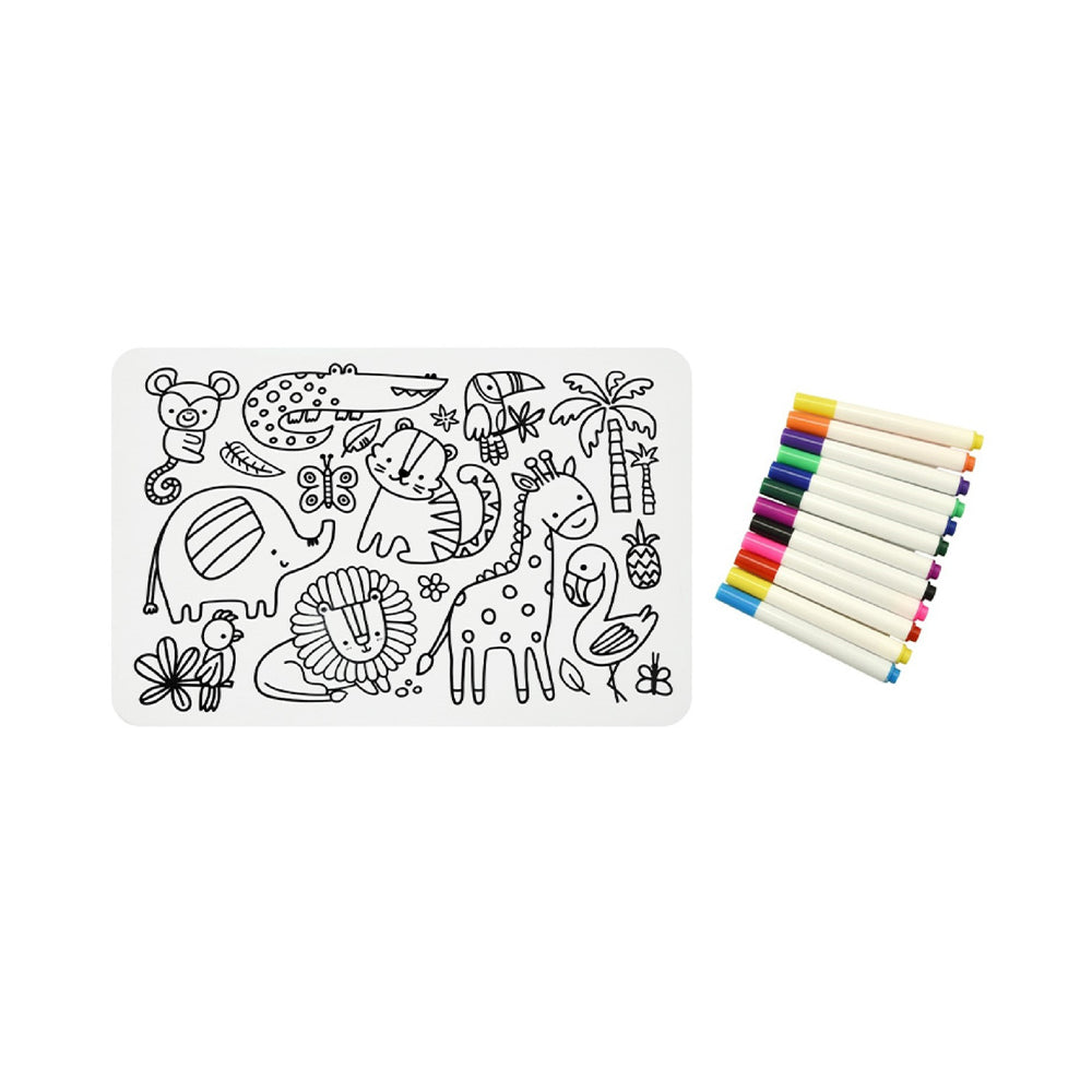 1501024-playette-silicone-paint-fun-pad-w-erasable-pens-baby-activity-toy-forest-3y