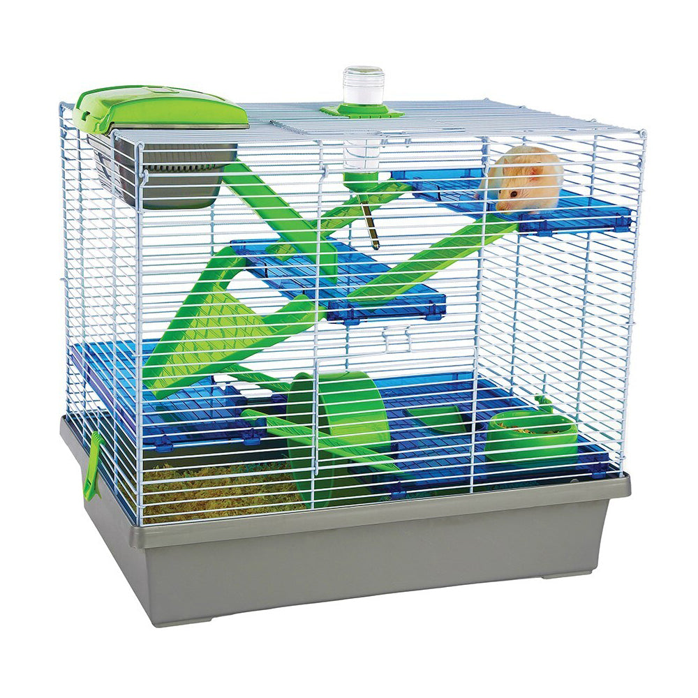 19176-rosewood-pico-50x45cm-small-pet-travel-cage-hamster-carrier-xl-green-silver