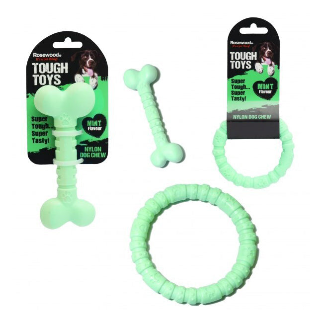 20466-rosewood-tough-toys-nylon-bone-dog-pet-chew-play-toy-large-mint-assorted