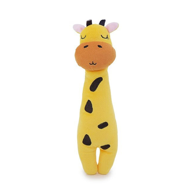 20570-rosewood-eco-friendly-31x9cm-giraffe-plush-pet-dog-chew-training-fun-toy-yellow